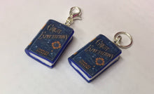 Load image into Gallery viewer, Miniature Book Charm Stitch Marker, Great Expectations, Charles Dickens inspired
