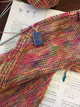 Load image into Gallery viewer, Miniature Book Charm Stitch Marker, Great Expectations, Charles Dickens inspired
