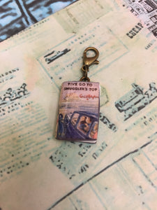 Miniature Book Charm Stitch Marker, Famous Five, Enid Blyton inspired