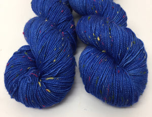 Superwash Merino Coloured Donegal Nep Sock Yarn, 100g/3.5oz, Electric Chapel