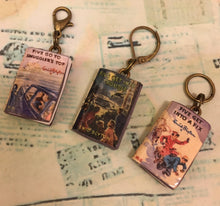Load image into Gallery viewer, Miniature Book Charm Stitch Marker, Famous Five, Enid Blyton inspired

