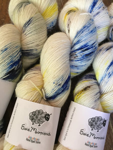 Superwash Merino Single Ply Fingering Yarn, 100g/3.5oz, I Love New York