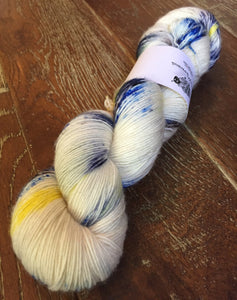 Superwash Merino Single Ply Fingering Yarn, 100g/3.5oz, I Love New York