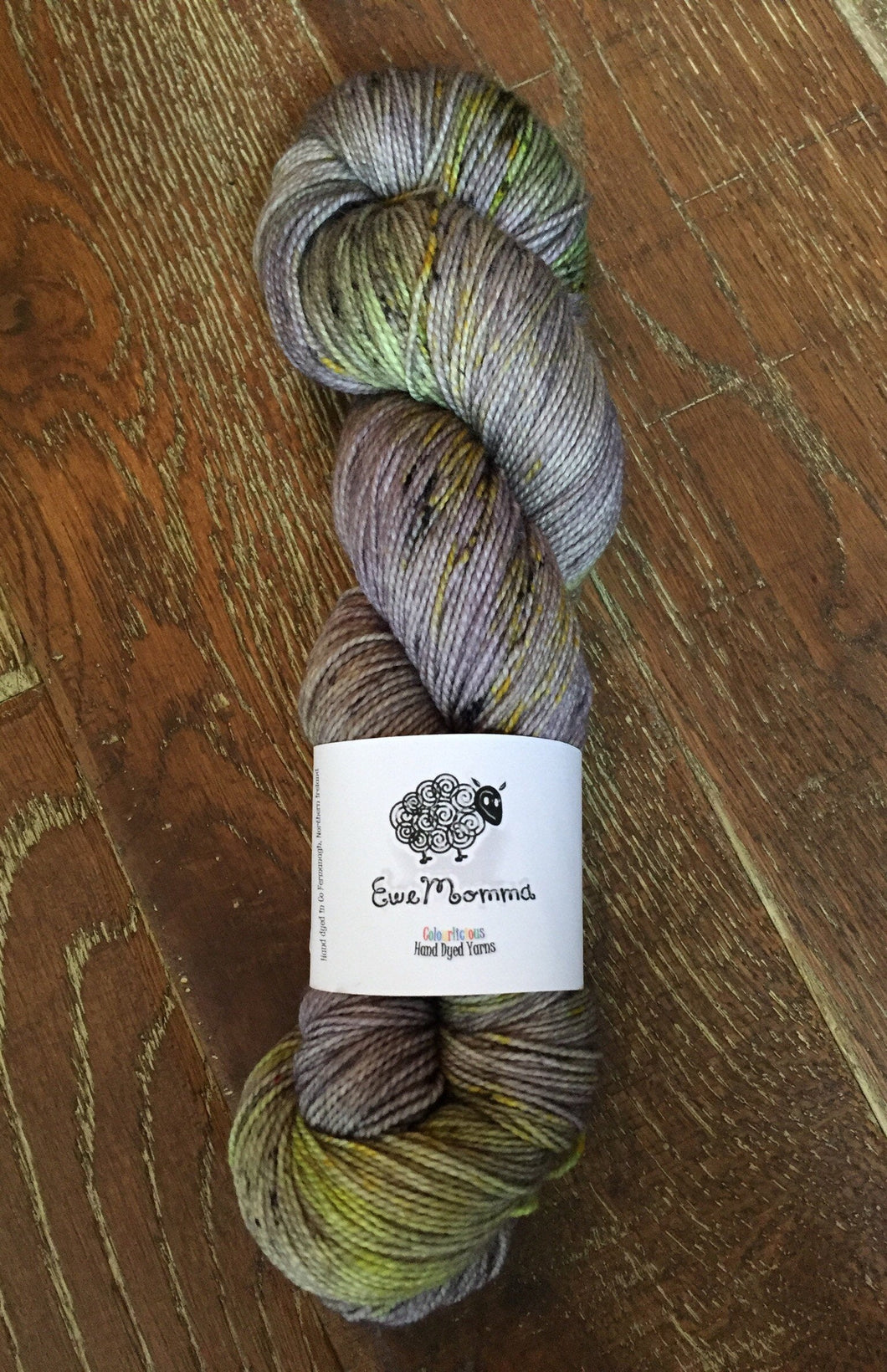Superwash Merino Nylon Titanium Sock Yarn, 100g/3.5oz, Merlin's Beard
