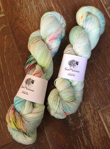 Superwash Merino Nylon Platinum Sock Yarn, 100g/3.5oz, Turn Up The Radio