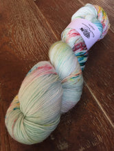 Load image into Gallery viewer, Superwash Merino Nylon Platinum Sock Yarn, 100g/3.5oz, Turn Up The Radio
