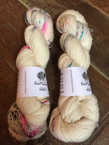 Superwash Merino Single Ply Fingering Yarn, 100g/3.5oz, Pop Tart