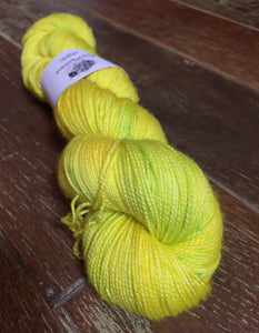 Superwash Merino Nylon Titanium Sock Yarn, 100g/3.5oz, Toxic