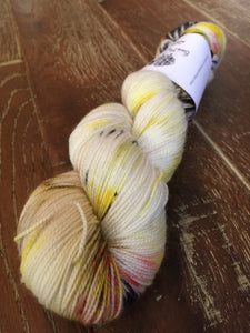 Superwash Merino Nylon Titanium Sock Yarn, 100g/3.5oz, Dude In A Lab Coat