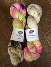Load image into Gallery viewer, Superwash Merino Nylon Titanium Sock Yarn, 100g/3.5oz, Panic At The Disco
