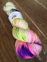 Load image into Gallery viewer, Superwash Merino Nylon Titanium Sock Yarn, 100g/3.5oz, Panic At The Disco
