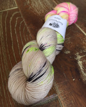 Load image into Gallery viewer, Superwash Merino Nylon Titanium Sock Yarn, 100g/3.5oz, Panic At The Disco
