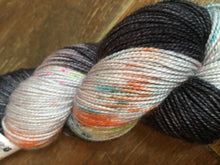 Load image into Gallery viewer, Superwash Merino Nylon Titanium Sock Yarn, 100g/3.5oz, Death By Matrimony
