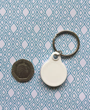 Load image into Gallery viewer, I Crochet So I don&#39;t Kill People Keyring, 25mm/1&quot;

