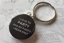 Load image into Gallery viewer, Set of 4 Knitting Themed Pinback Button Badges, 1&quot;/25mm
