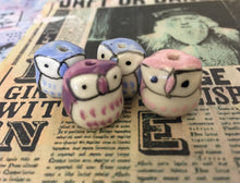 Load image into Gallery viewer, Ceramic Owl Stitch Marker
