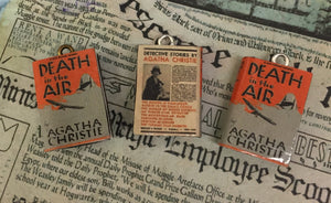 Miniature Book Charm, Hercule Poirot, Agatha Christie inspired