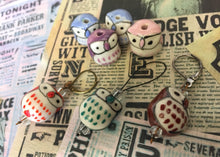 Load image into Gallery viewer, Ceramic Owl Stitch Marker
