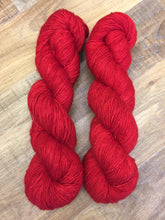 Load image into Gallery viewer, Superwash Merino Single Ply Fingering Yarn, 100g/3.5oz, Semi Solid, Bloody Mary
