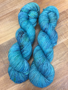 Superwash Merino Nylon Titanium Sock Yarn, 100g/3.5oz, Beyond The Irish Sea