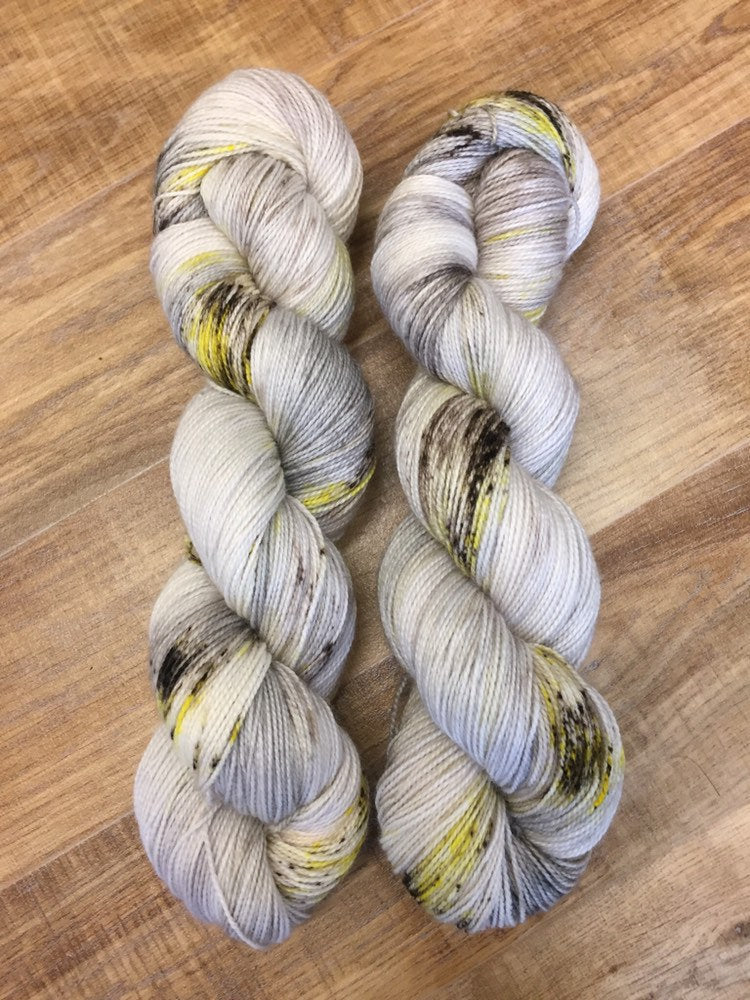 Superwash Merino Nylon Titanium Sock Yarn, 100g/3.5oz, Ida