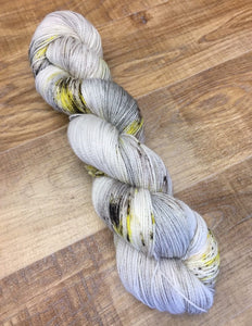 Superwash Merino Nylon Titanium Sock Yarn, 100g/3.5oz, Ida