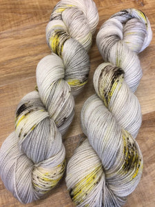 Superwash Merino Nylon Titanium Sock Yarn, 100g/3.5oz, Ida