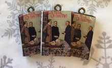 Load image into Gallery viewer, Miniature Book Charm Stitch Marker, Miss Marple, Agatha Christie inspired
