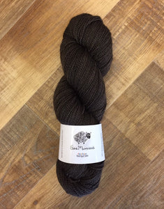 Non Superwash, No Nylon Corriedale Sock Yarn, 100g/3.5oz, Heathcliff