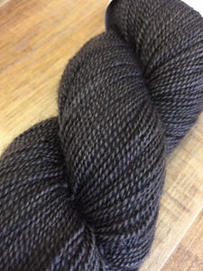 Non Superwash, No Nylon Corriedale Sock Yarn, 100g/3.5oz, Heathcliff
