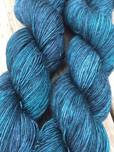 Load image into Gallery viewer, Superwash Merino Single Ply Fingering Yarn, 100g/3.5oz, Malice Through The Looking Glass
