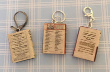 Load image into Gallery viewer, Miniature Book Charm, Hercule Poirot, Agatha Christie inspired
