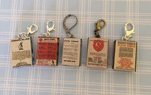 Load image into Gallery viewer, Miniature Book Charm Stitch Marker, Agatha Christie inspired
