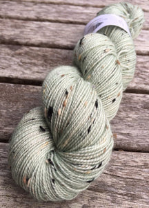 Superwash Bluefaced Leicester Donegal Nep Sock Yarn, 100g/3.5oz, Whisperer