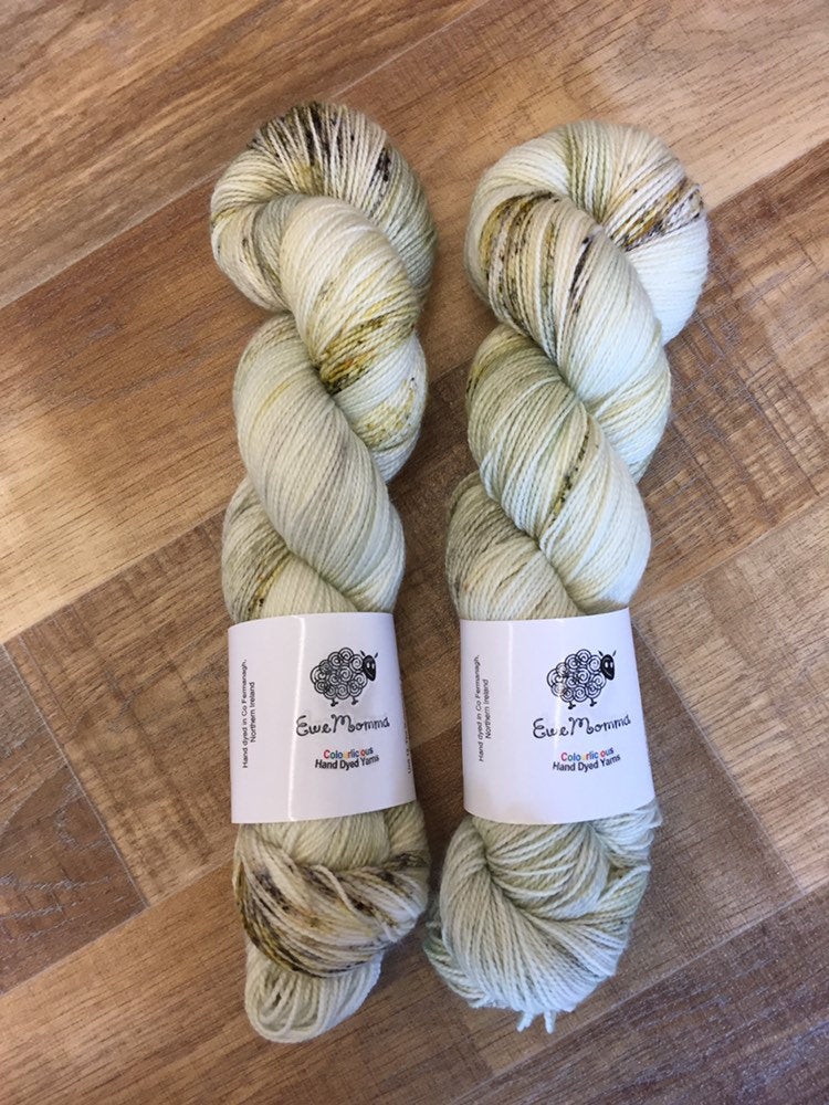 Superwash Merino Nylon Titanium Sock Yarn, 100g/3.5oz, When Doves Cry