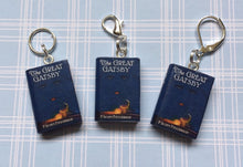 Load image into Gallery viewer, Miniature Book Charm, The Great Gatsby, F Scott Fitzgerald inspired
