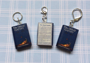 Miniature Book Charm, The Great Gatsby, F Scott Fitzgerald inspired