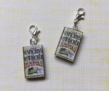 Load image into Gallery viewer, Miniature Book Charm Stitch Marker, The Suspicions of Mr Whicher
