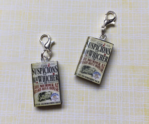 Miniature Book Charm Stitch Marker, The Suspicions of Mr Whicher