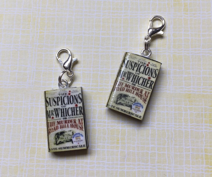 Miniature Book Charm Stitch Marker, The Suspicions of Mr Whicher