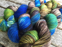 Load image into Gallery viewer, Superwash Merino Nylon Titanium Sock Yarn, 100g/3.5oz, The Watchman Has Retired
