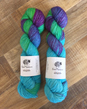 Load image into Gallery viewer, Superwash Merino Nylon Titanium Sock Yarn, 100g/3.5oz, Teenage Kicks
