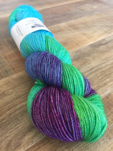 Load image into Gallery viewer, Superwash Merino Nylon Titanium Sock Yarn, 100g/3.5oz, Teenage Kicks
