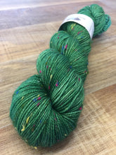 Load image into Gallery viewer, Superwash Merino Coloured Donegal Nep Sock Yarn, 100g/3.5oz, Glitter and Grease
