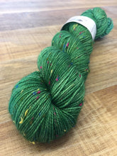 Load image into Gallery viewer, Superwash Merino Coloured Donegal Nep Sock Yarn, 100g/3.5oz, Glitter and Grease
