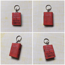 Load image into Gallery viewer, Miniature Book Charm, Hercule Poirot, Agatha Christie inspired
