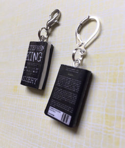 Miniature Book Charm Stitch Marker, Misery, Stephen King inspired