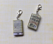 Load image into Gallery viewer, Miniature Book Charm Stitch Marker, The Suspicions of Mr Whicher
