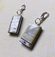 Load image into Gallery viewer, Miniature Book Charm Stitch Marker, The Suspicions of Mr Whicher
