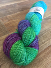 Load image into Gallery viewer, Superwash Merino Nylon Titanium Sock Yarn, 100g/3.5oz, Teenage Kicks
